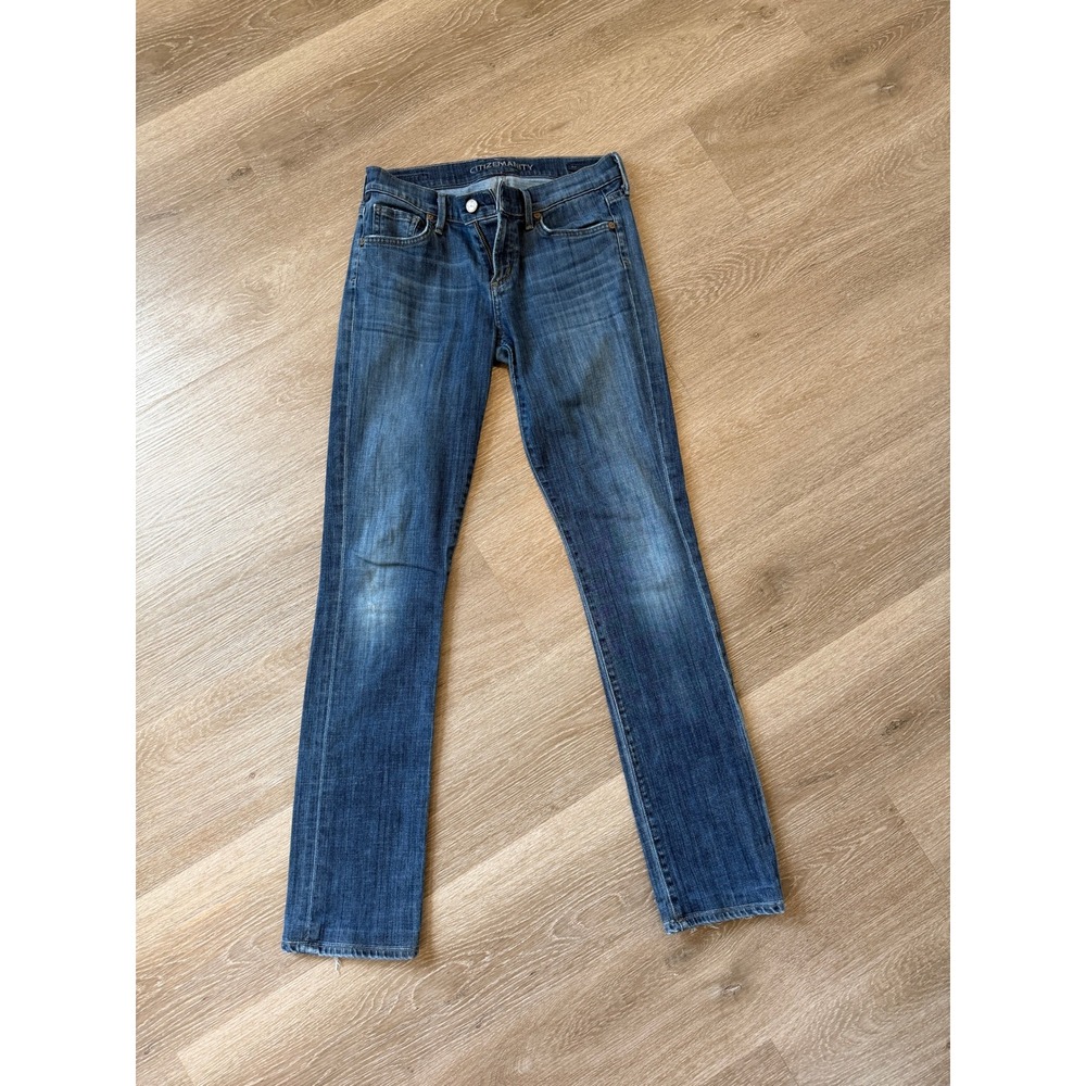 Citizens of Humanity Ava Low Rise Straight Leg Jeans Medium Wash 28 1278H-132